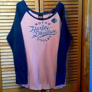 Official Harley Davidson long sleeve waffle shirt